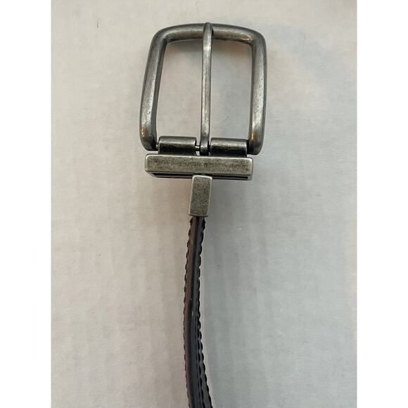 Columbia Mens Two-In-One Reversible Belt 36/90 Genuine Leather Brown Black - Picture 4 of 7